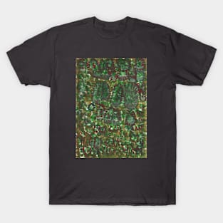 Abstract Floral Pattern T-Shirt